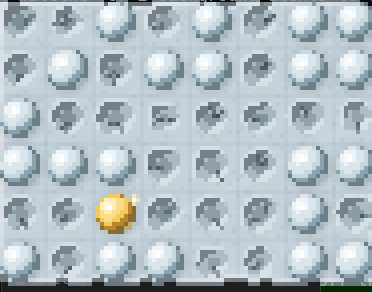 Pop Sheet: a sheet of pixel bubble wrap with a golden bubble